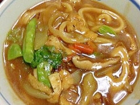 コンソメスープdeカレーうどん【隠し味アレンジ】